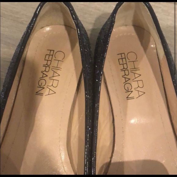 Chiara Ferragni glitter blue flirty flats shoes - Picture 3 of 6
